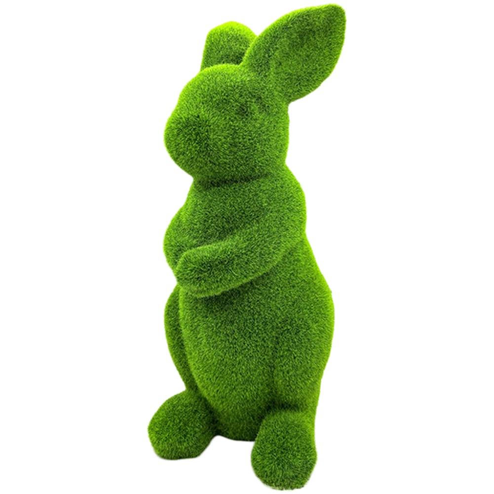 

Easter Garden Easter Rabbit Statue Flocked Resin Decor Easter-themed Design Velvety Texture Long-lasting Resin China Mainland