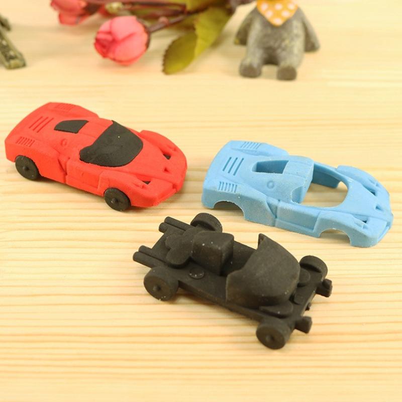 Special Creative Cartoon Racing Lovely Student Children Eraser Student Stationery Wholesale Manufacturer School Supplies Mini