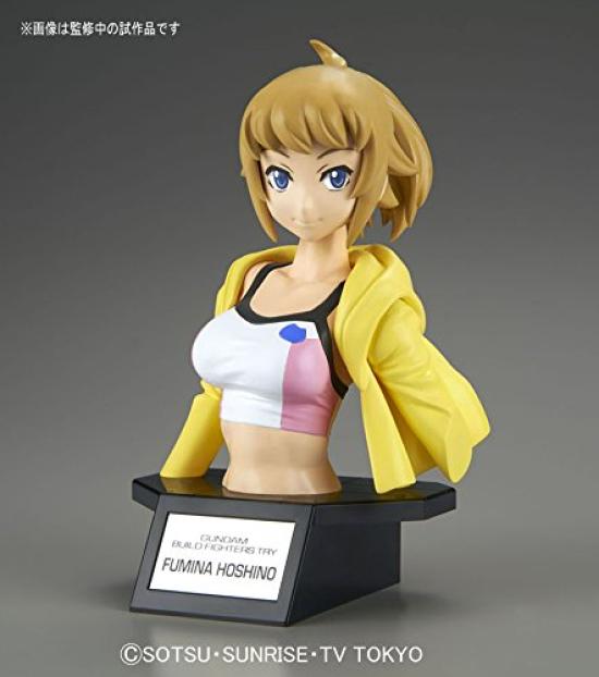 Poprsí Gundam Build Fighters Try Fumina Hoshino Plastikový model Figure-rise Barevně odlišený