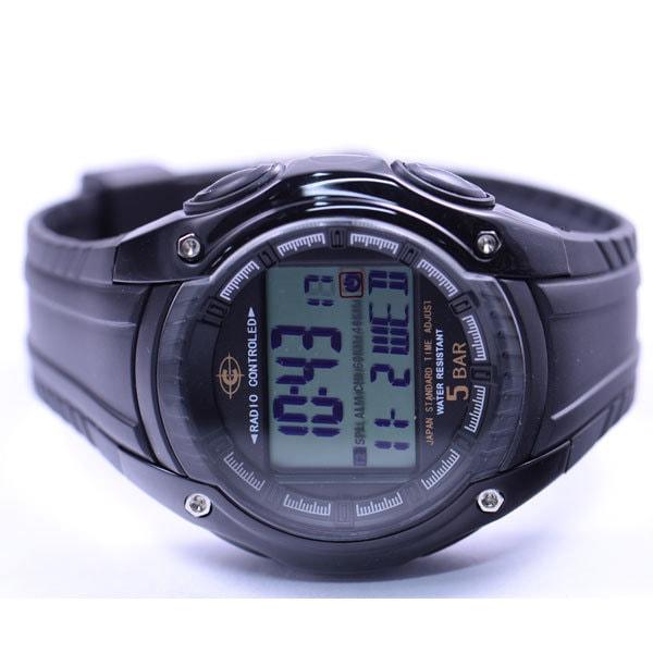 J-AXIS Men's WRC16-BK (Sun Flame) Round Watch Black Resin Digital