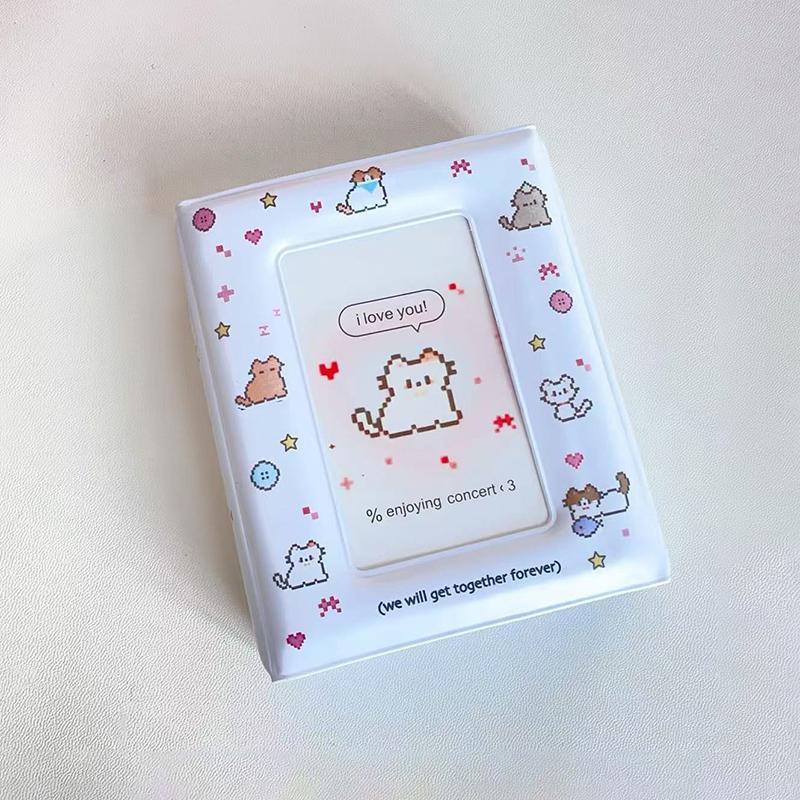 

3-дюймовый фотоальбом Вместимость карточек Открытки Карточки с айдолами ID-карты Коллекционер Хранение фотографий Держатель для карточек 1Pc