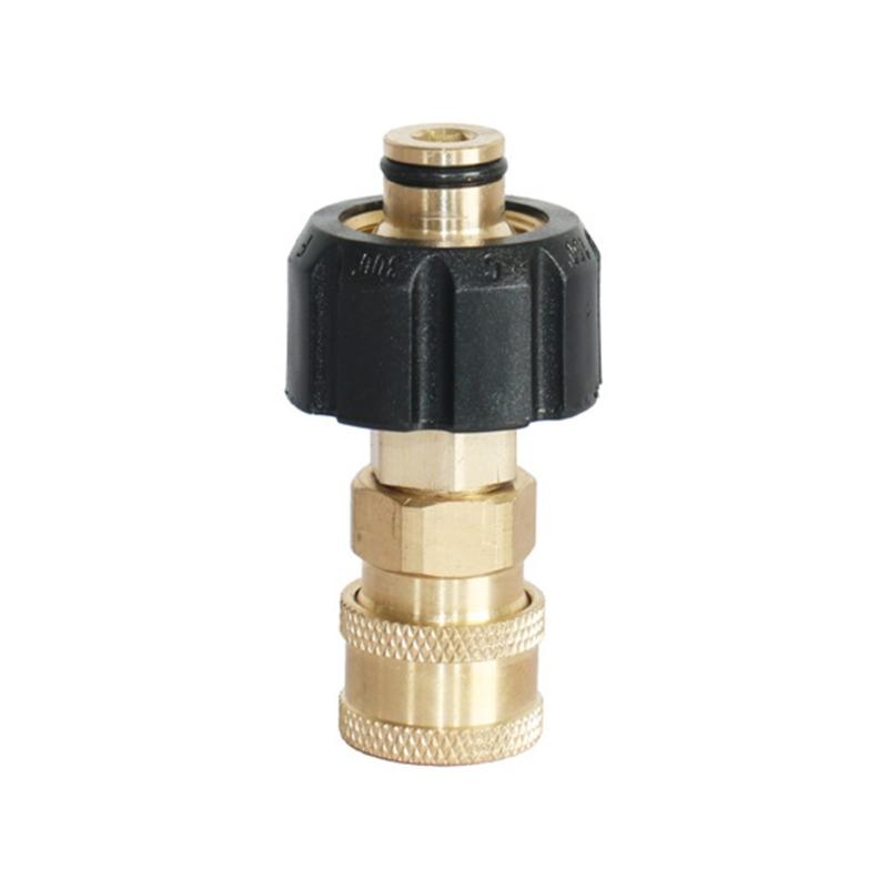 Brass M22 to 14mm Female Garden Hose Adaptor easy installs Garden Hose Connector with 8cm Length for Pressure Washer