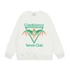 Grenzüberschreitende trendige Marke Casablanca Casablanca Buchstabe gemaltes Print 380g Herren- und Damen- Rundhals-Pullover
