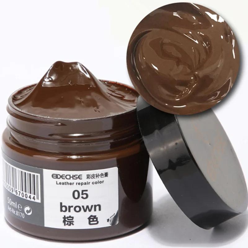 50ml Car Leather Paint Seat Care Liquid For Auto Leather Refurbish Repair Tool For Shoe Sofa Coats Holes Scratch Crack 20 Colors