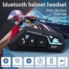 BT12C Wireless Bluetooth 5.3 Motorcycle Helmet Headset Motor Bike Handsfree Stereo Earphone Speaker Moto Earphone Headphone