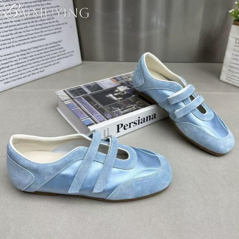 Fashion Marie Janes Flat Sandals Women Ballet Shoes Casual Sneakers Summer 2025 Trend Shallow Loafers Comfort Soft Sole Zapatos Mujer
