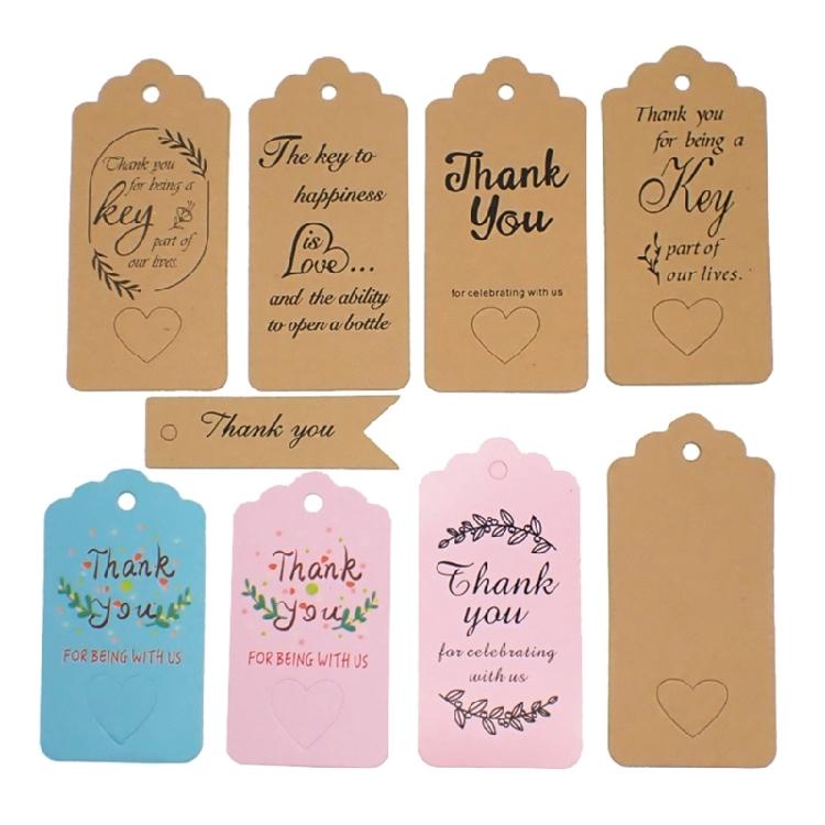 100 Pieces Gift Labels Writable Gift Labels Rectangle Hanging Gift Labels
