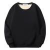 Men's Solid Color Plus Velvet Round Neck Sweatshirt Men's Sports Large Size Casual Round Neck Sweatshirt