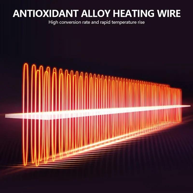 12V/24V Universal Car Heater Electric Quiet Vehicle 360 Degree Adjustable Small Space Thermostat 2 Level Temperature Car Heater