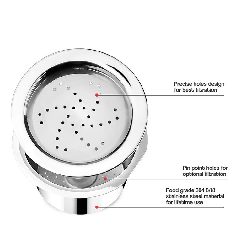 Coffee Capsule Stainless Steel Reusable Coffee Pods For Aldi Expressi Tchibo Cafessimo&K Fee Aldi Expressi Coffee Machine