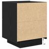 Nightstand Black Oak Look 45 x 40 x 55 cm Engineered Wood