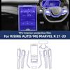 For RISING AUTO/MG MARVEL R 2021-2023 Car Interior Center Console Transparent TPU Protective Film Anti-scratch Repair Film Refit
