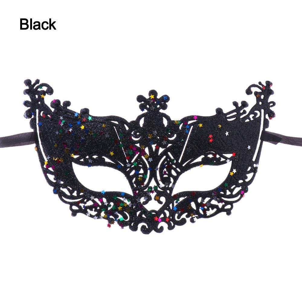 Dress Up Halloween Sequins Party Mask Carnival Fancy Dress Masquerade Mask чёрный