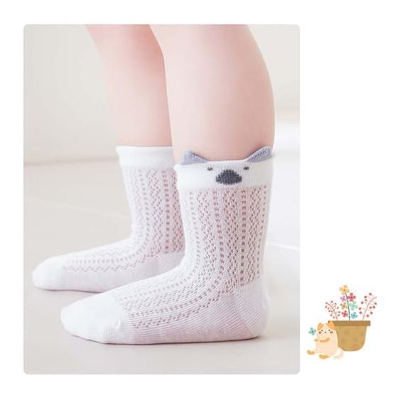 [ANNGEBALY] Baby Socks, Baby Summer Socks, Set of 5, Infants, Cute, Mesh, Breathable Socks, For Summer Mosquito Prevention, Boys, Girls, Newborns,