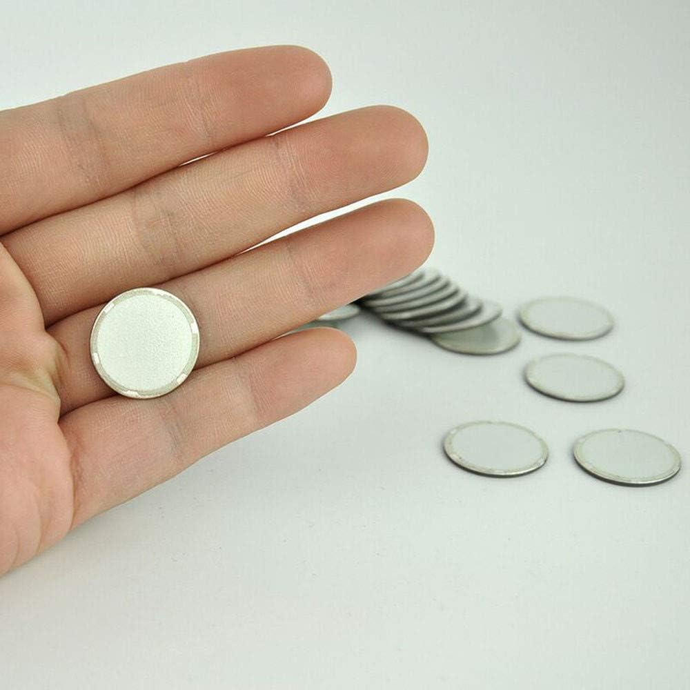 16MM Ultrasonic Mist Maker Disk Fogger Replacement Ceramics Discs for Humidifier Parts with Replacement Tool Silver Color