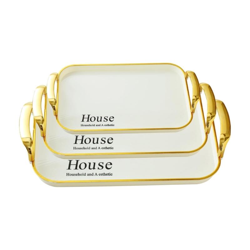 

Pack of 3 Reusable Stackable Trays with Handles Sturdy Plastic for Home Organization and Storage 1