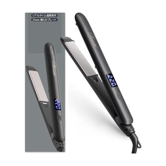 Hair Iron 2way Ion Curl/Straight 25mm Plate 120C to 220C Professional Specification 6 Temperature Adjustable Suitable for Various Hair Types Rise