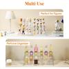 4 Tier Clear Display Risers Stand Plastic Organizers for Figures Cupcake Perfume Dessert Desktop Display Stand for Organize and
