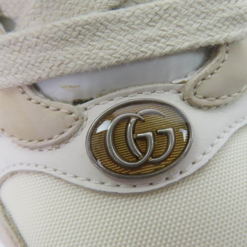 Great GUCCI Low cut sneakers Web stripe GG Marmont vintage logo beige Women 35.5 Used