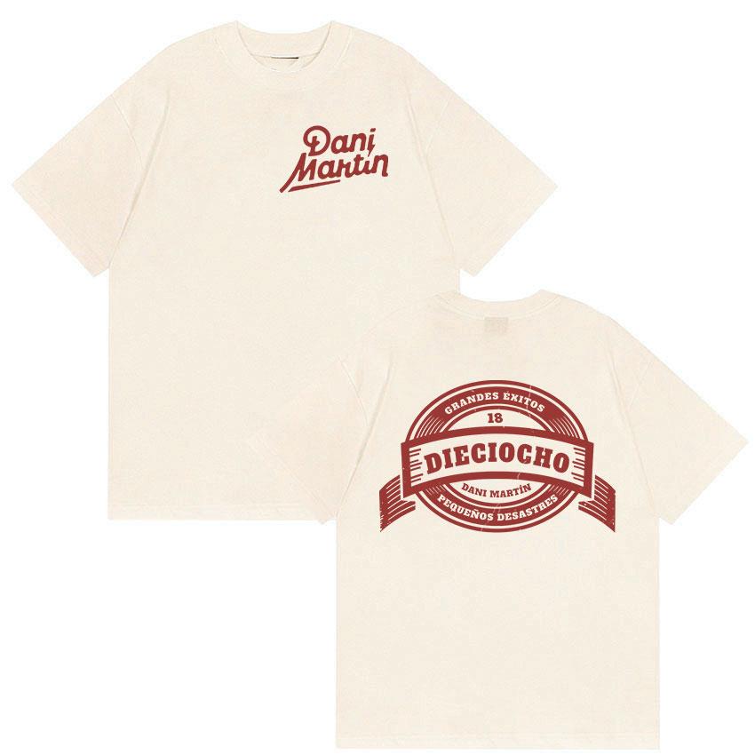 

Dani Martin Tour Album 2026 Print T Shirts Mens Women Vintage High Quality Fashion Tshirt Hip Hop Oversized 100 Cotton Tshirt L