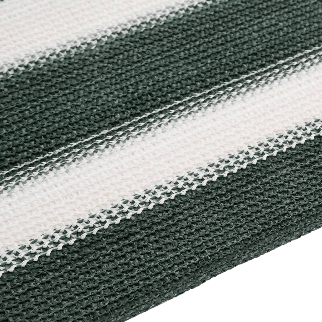 Privacy Fence Screen Green and White 1.8 x 50 m HDPE 75 g m²