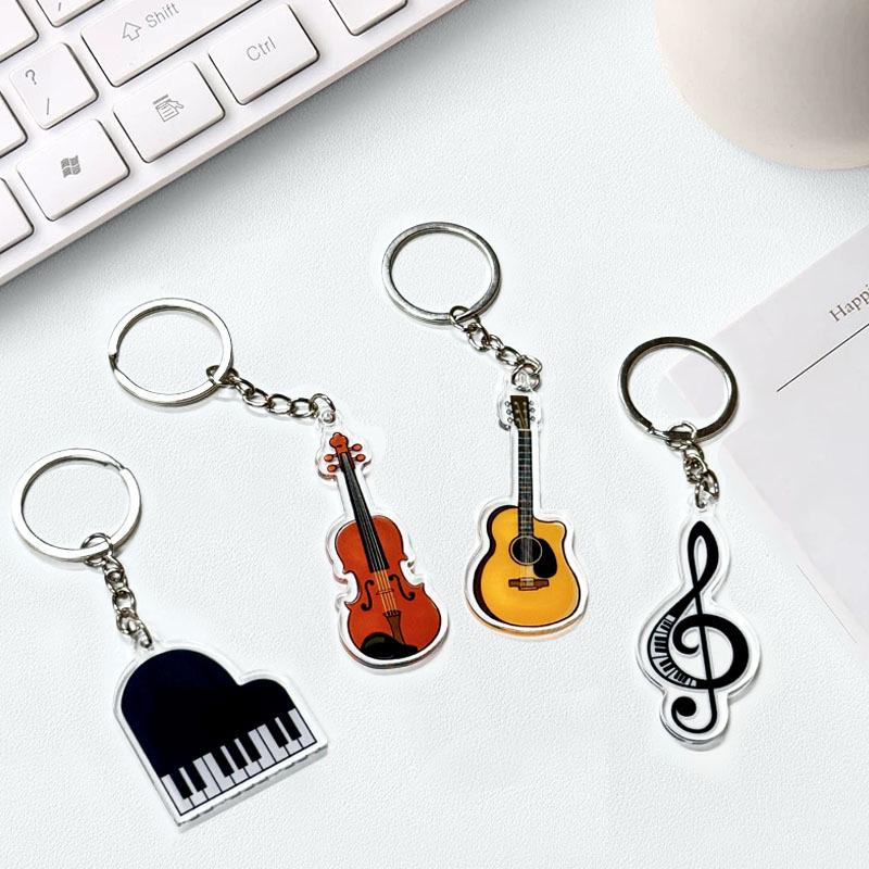 Piano Music Keychain: Creative Mini Instrument Bag Ornament