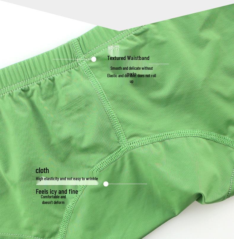 Herren Nylon 3D Beutel Boxer Briefs - Atmungsaktiv & Bequem Unifarbend