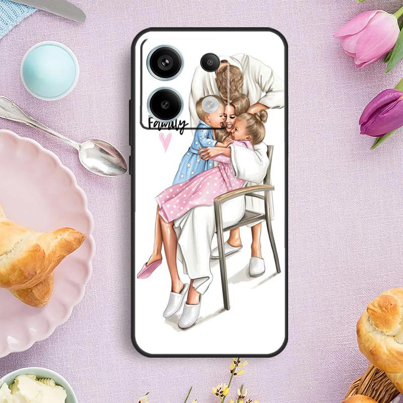 Baby Mom Girl Queen Case For Xiaomi Redmi Note 15 Pro Plus 10 11 12 13 14 Pro Cover For Redmi 14C 15C 12C 10C 13C