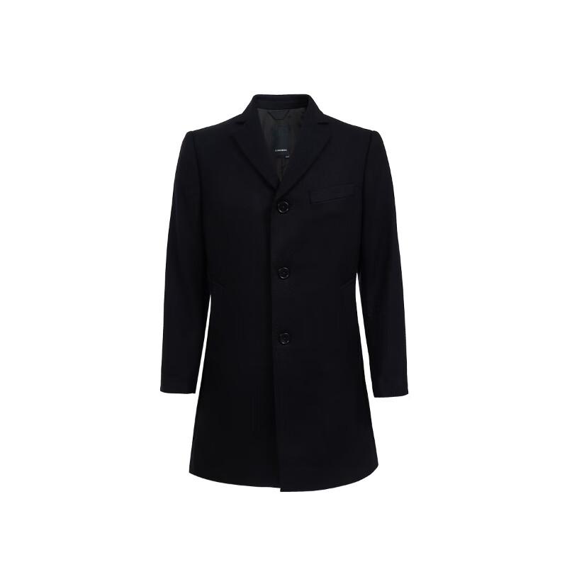 J.Lindeberg Men's Wool Blend Mid-Length Coat