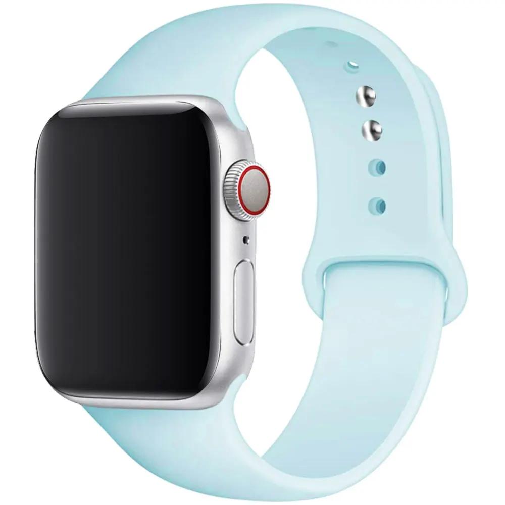 Silikonový řemínek pro Apple Watch 44mm 40mm 49mm 45mm 41mm 38mm 42mm Correa Belt Bracelet pro Apple Watch Series 9 8 7 6 5 3 SE Ultra 2