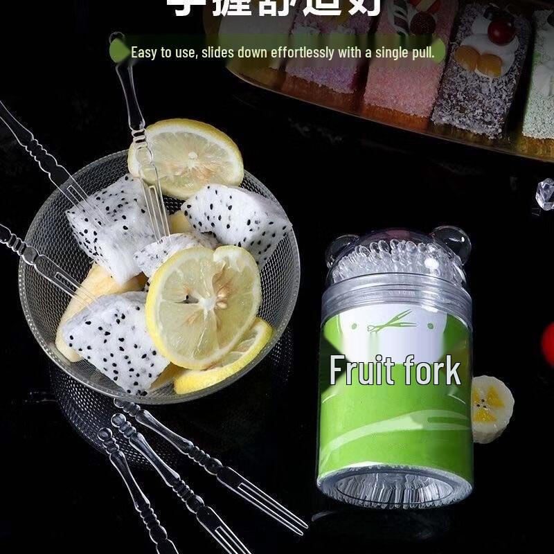 ZISIZ Disposable Portable Fruit Forks