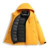 Men's and Women's Custom Outdoor Two-Piece Jacket Set: Three-in-One Shell with 90% Duck Down Lining and Print Logo.