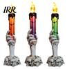Flameless Flickering Candle Lamps Halloween LED Ghost Light, Spooky Hand Lamp Secret Room Scary Decor Tabletop Decor, Horror Light for Party