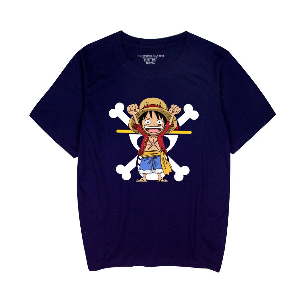 ONE PIECE Cartoon Tshirt Hip Hop Men Women Anime Print Top Tees Harajuku Tshirts Fashion Summer T-shirt