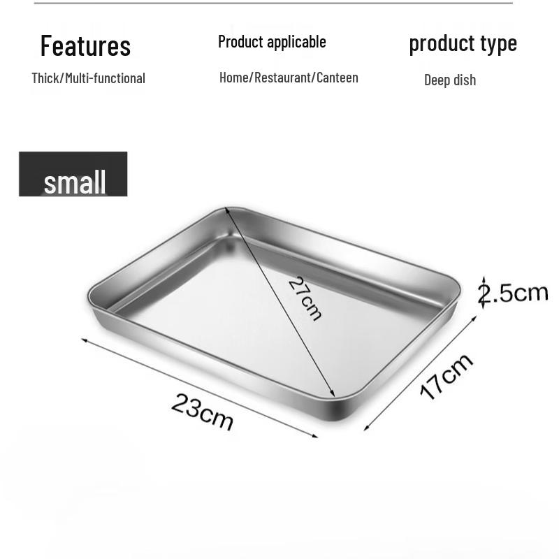 Zhi Shi 304 Stainless Steel Multi-Use Steaming & Serving Tray