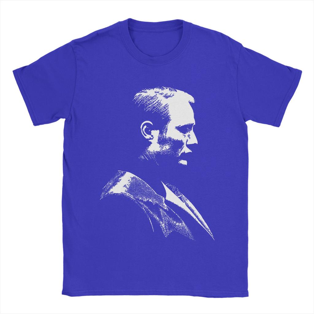 Men's Hannibal Lecter Mads Mikkelsen TV Series T Shirts Pure Cotton Clothing Funny Round Collar Tee Shirt Big Size T-Shirts