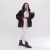 Women's Hooded Long Sleeve Faux Fur Coat Loose Fit Casual Winter Zipper Jacket