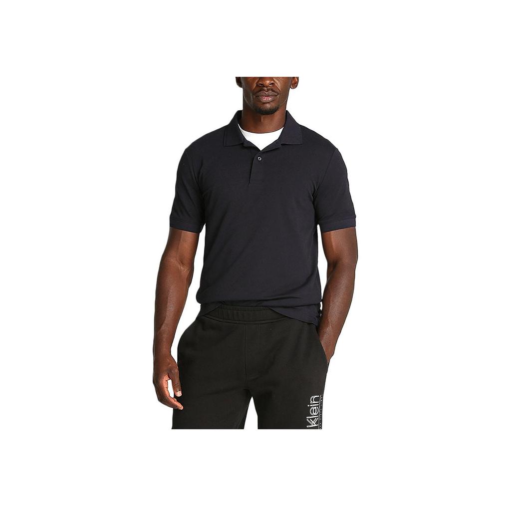 Calvin Klein Solid Color Slim Fit Polo Shirt Men tops Black K10K114484-BEH
