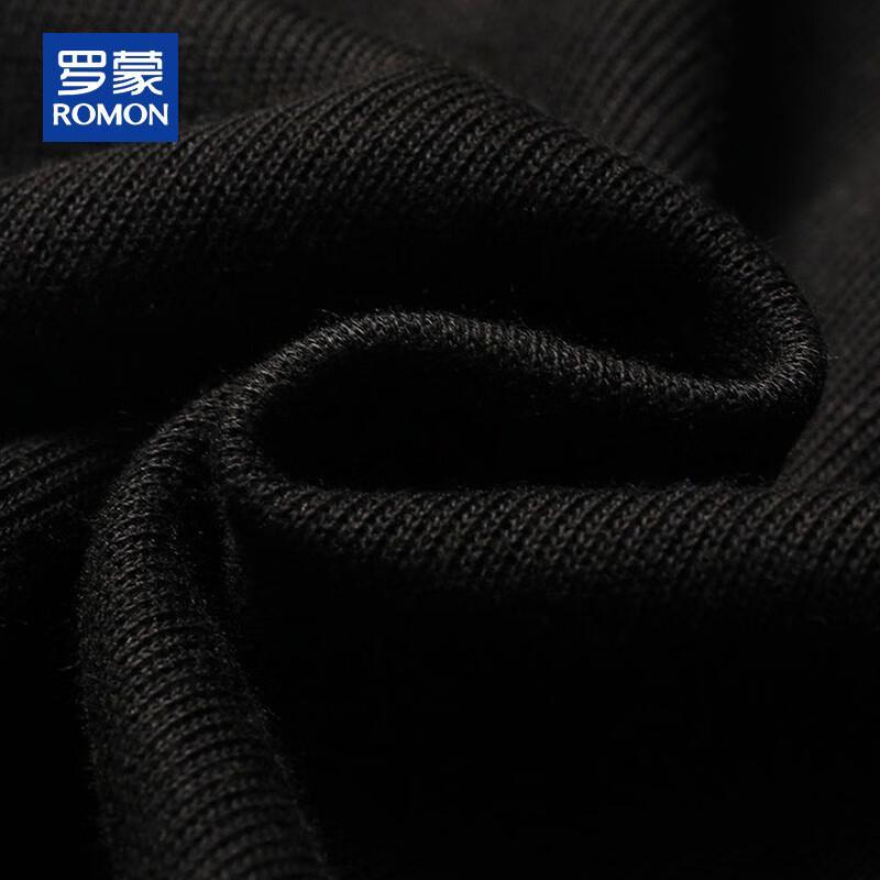 ROMON Men's Faux Two-Piece Knit Polo Sweater