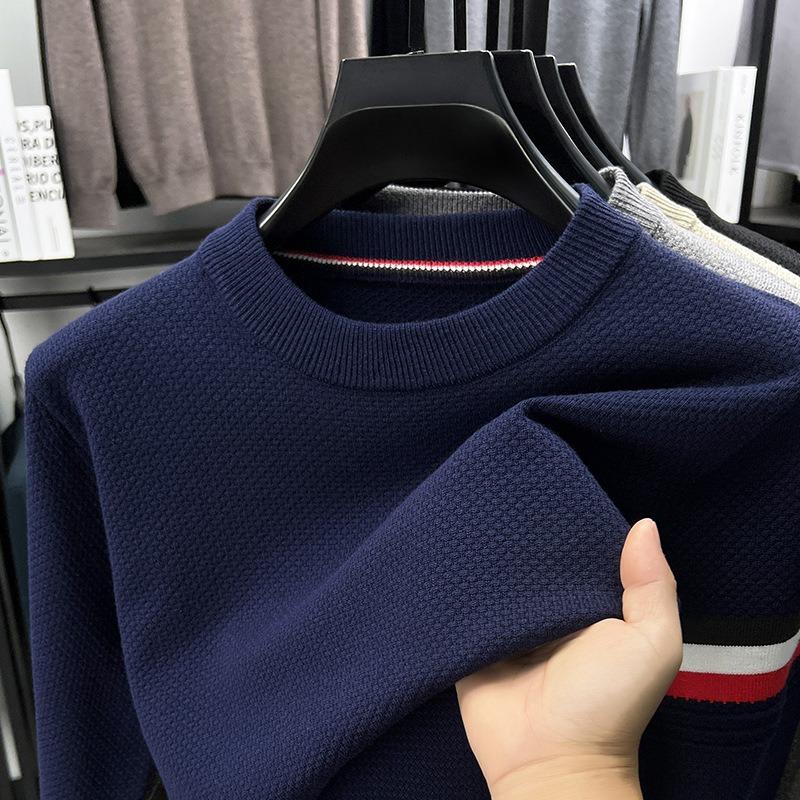 Men Fashion Casual Thick Knitted Pullover Warm Bottoming Sweater Top