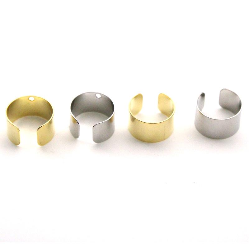 20Pcs Stainless Steel Ear Clips Findings Body Jewelry Ear Cuffs Ear Clips No Piercing Earrings for Women Men DIY Jewelry Making