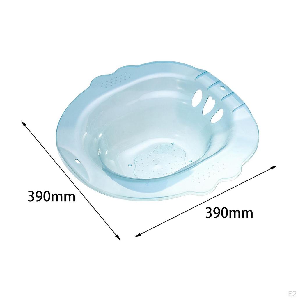 Sitz Bath for Toilet Seat Sits Deeper Bowl Reusable Wide Easy To Store with Hanging Hole