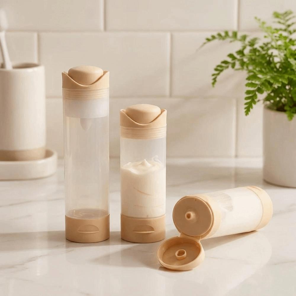 Empty Airless Pump Bottle 50/80 ML Refillable Containers Portable Cosmetic Container Serum