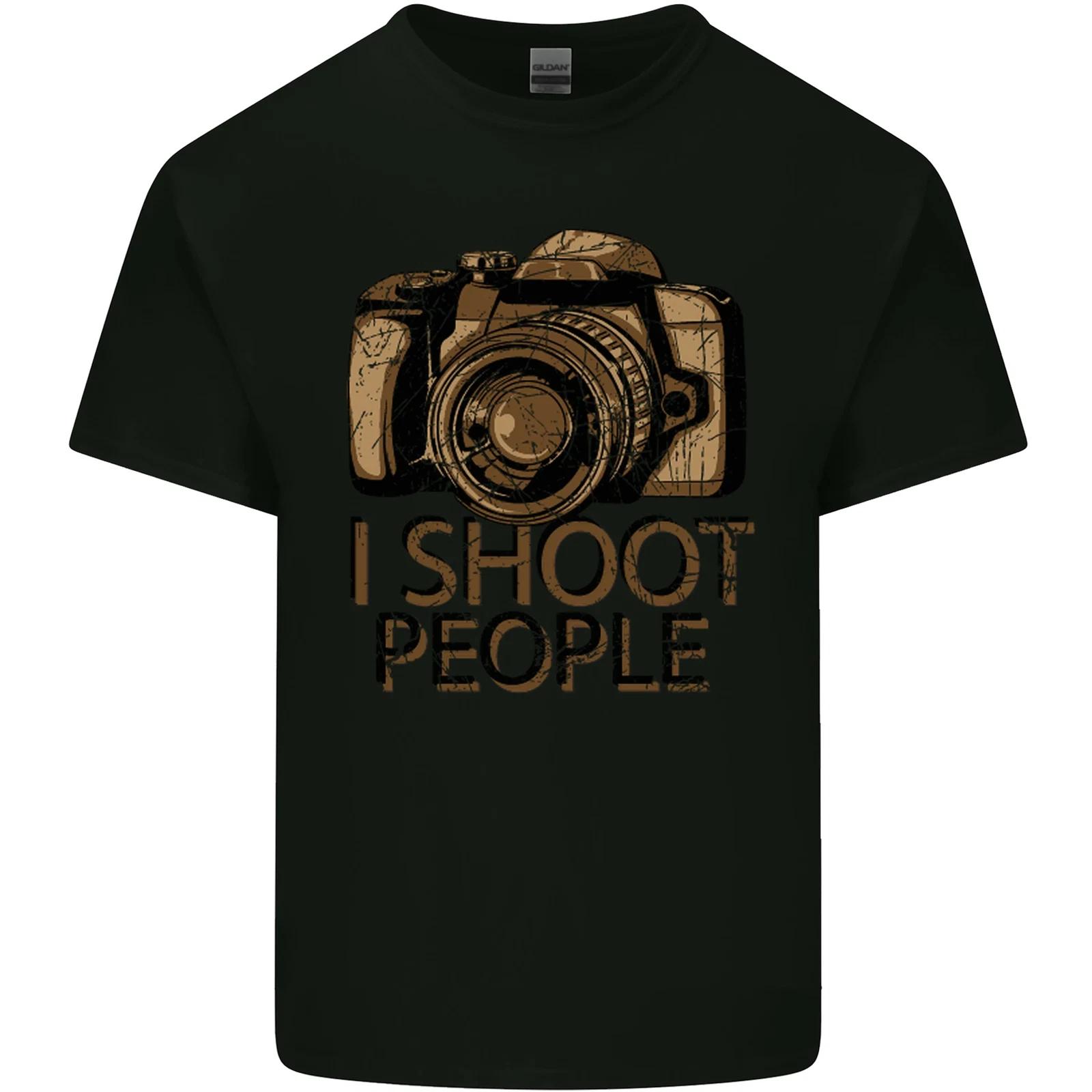 Photography I Shoot People Photographer Kids T-Shirt Childrens 4XL