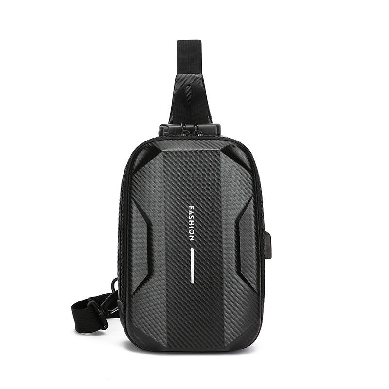 

Мужская летняя трендовая высококлассная повседневная спортивная нагрудная сумка кросс-боди 2025 чёрный