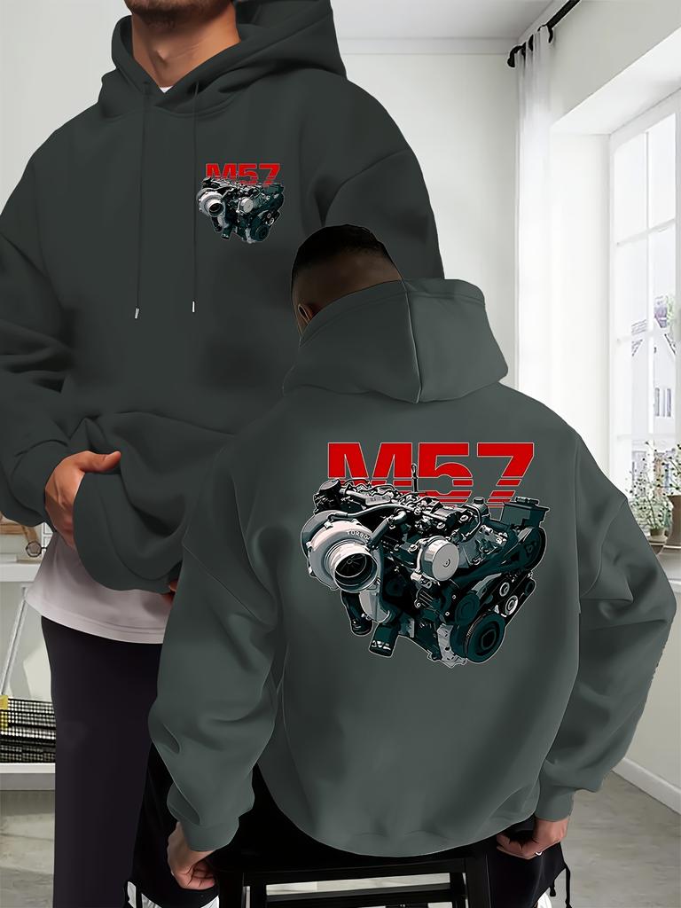 Nouveau sweat à capuche élégant pour homme automne/hiver, sweat à capuche décontracté à cordon de serrage pour le quotidien, design d'impression créatif.