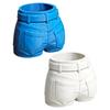 3D Printed Jeans Pen Holder, Desk Makeup Brush Organizer, Creative Pants Shape Pencil Cup for Office, Teacher Student Gift