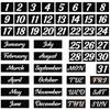 50 Pezzi Calendario Magnetico da Frigorifero Giorni della Settimana e Mesi Magnetici Indicatori Date Calendario Magnetico Per Ufficio Calendario Magnetico