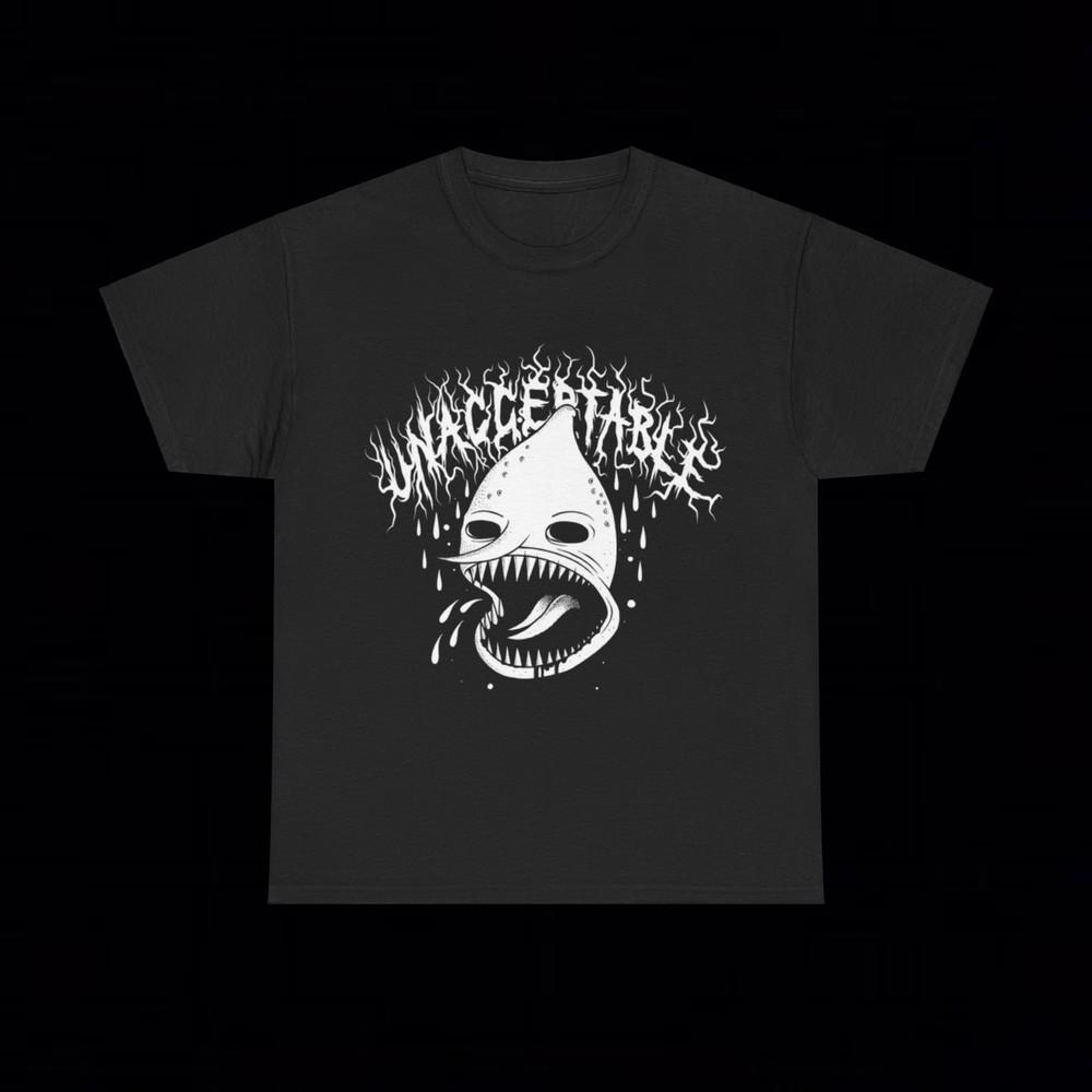 Lemongrab UNACCEPTABLE Adventure Time T Shirt black metal rock goth emo grunge Unisex T-Shirt M