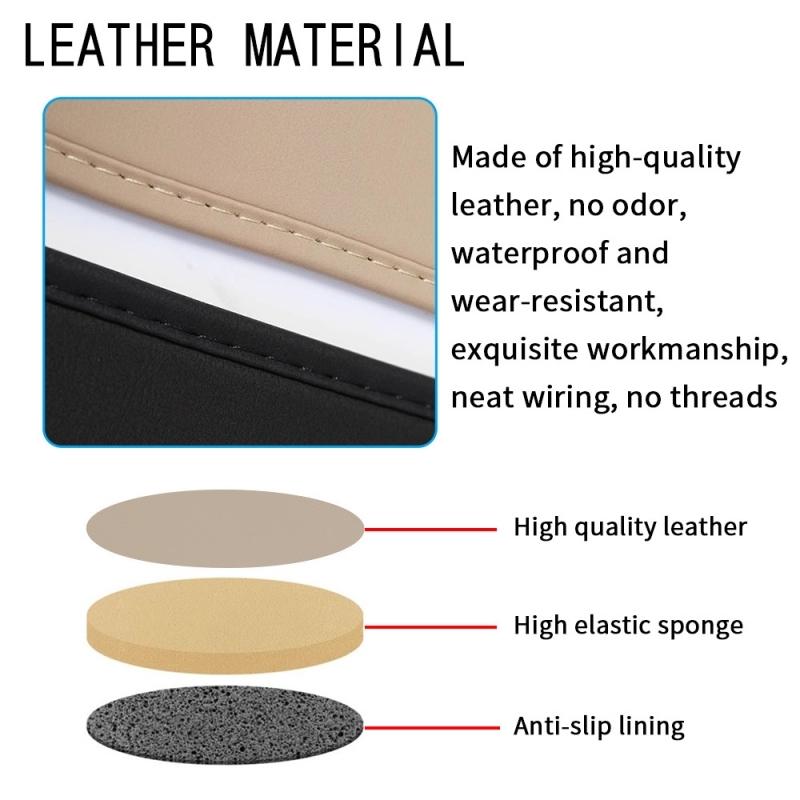 For Toyota Alphard Vellfire 40 Series  2024 Interior Car Leather Rear Seat Row Storage back cushion Protective pad Cover
